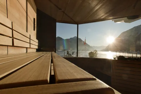Panorama Sauna im Hotel Post am See